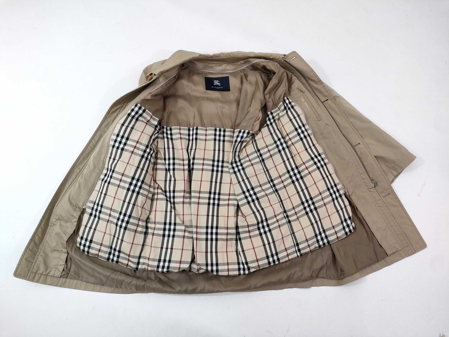 BURBERRY Liner Nova Check Trench Coat