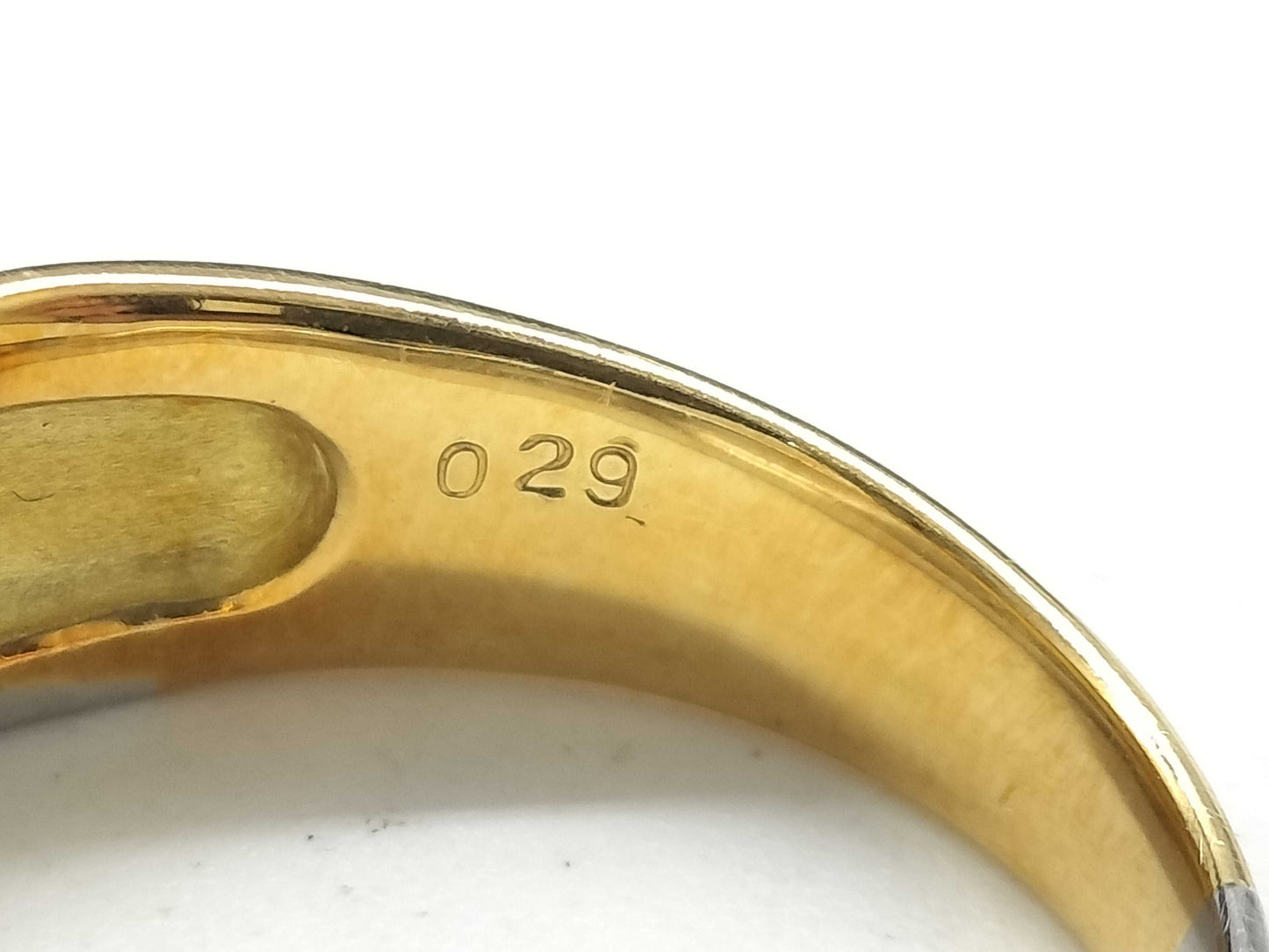 D0.29ct K18/Pt900 8.3g Ring