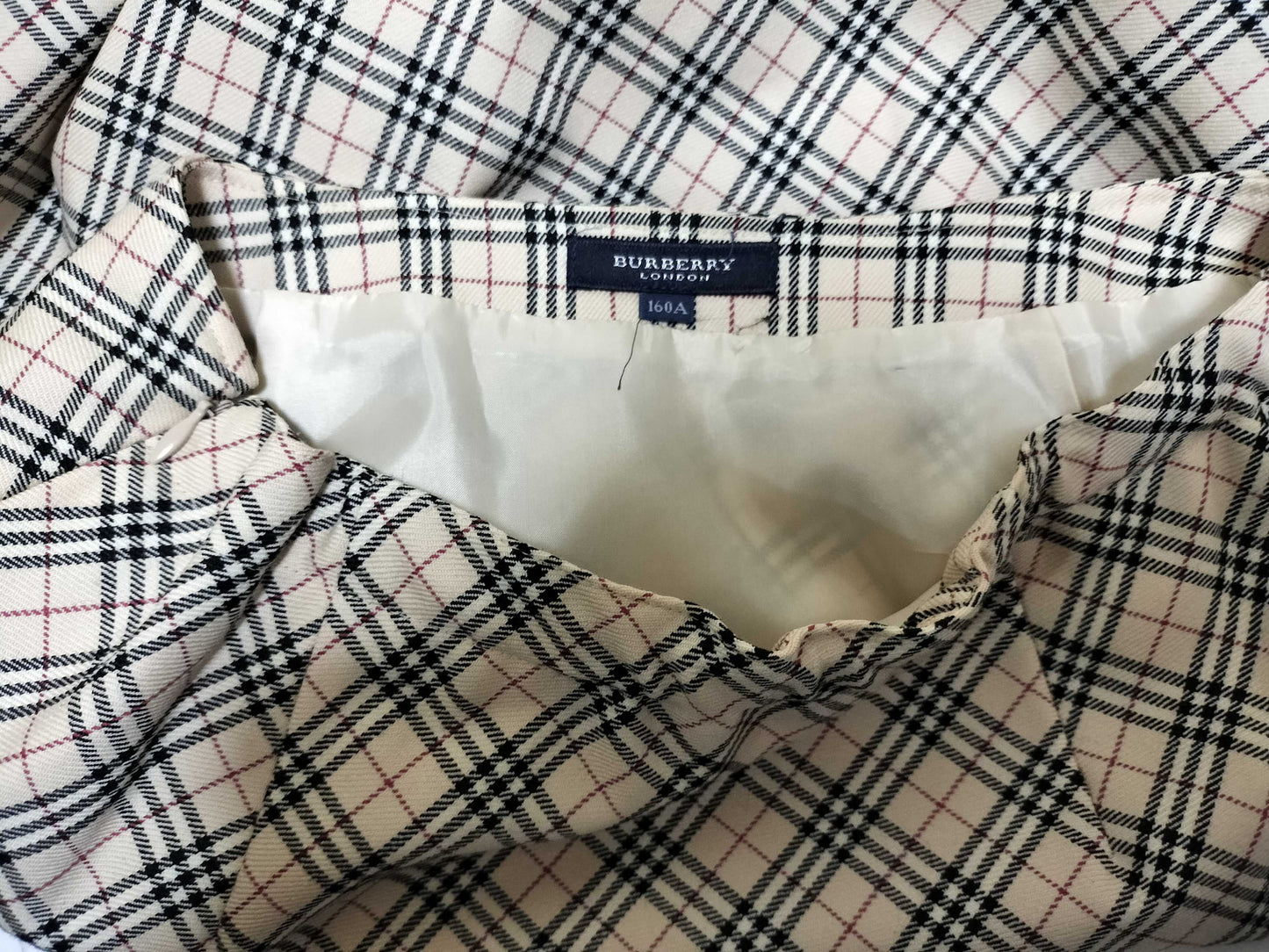 BURBERRY Checkered Skirt Skirt Skirt