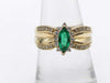 Emerald and Diamond 585 4.6g Ring