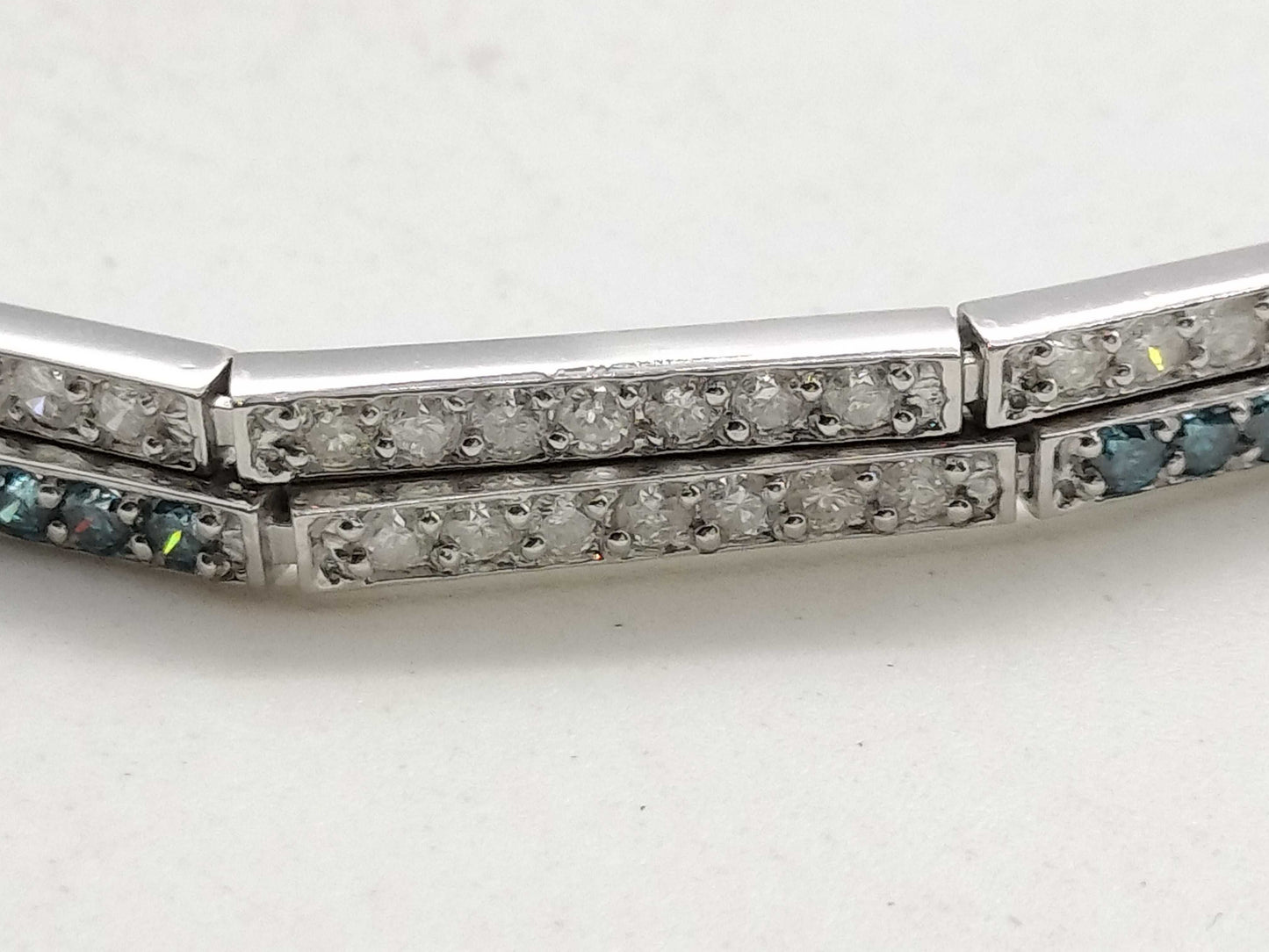 D1.00ct K18WG 8.9g Bracelet/Bangle