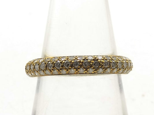 Cartier Mr. Mister #54 Diamond YG 750 3.3g Ring
