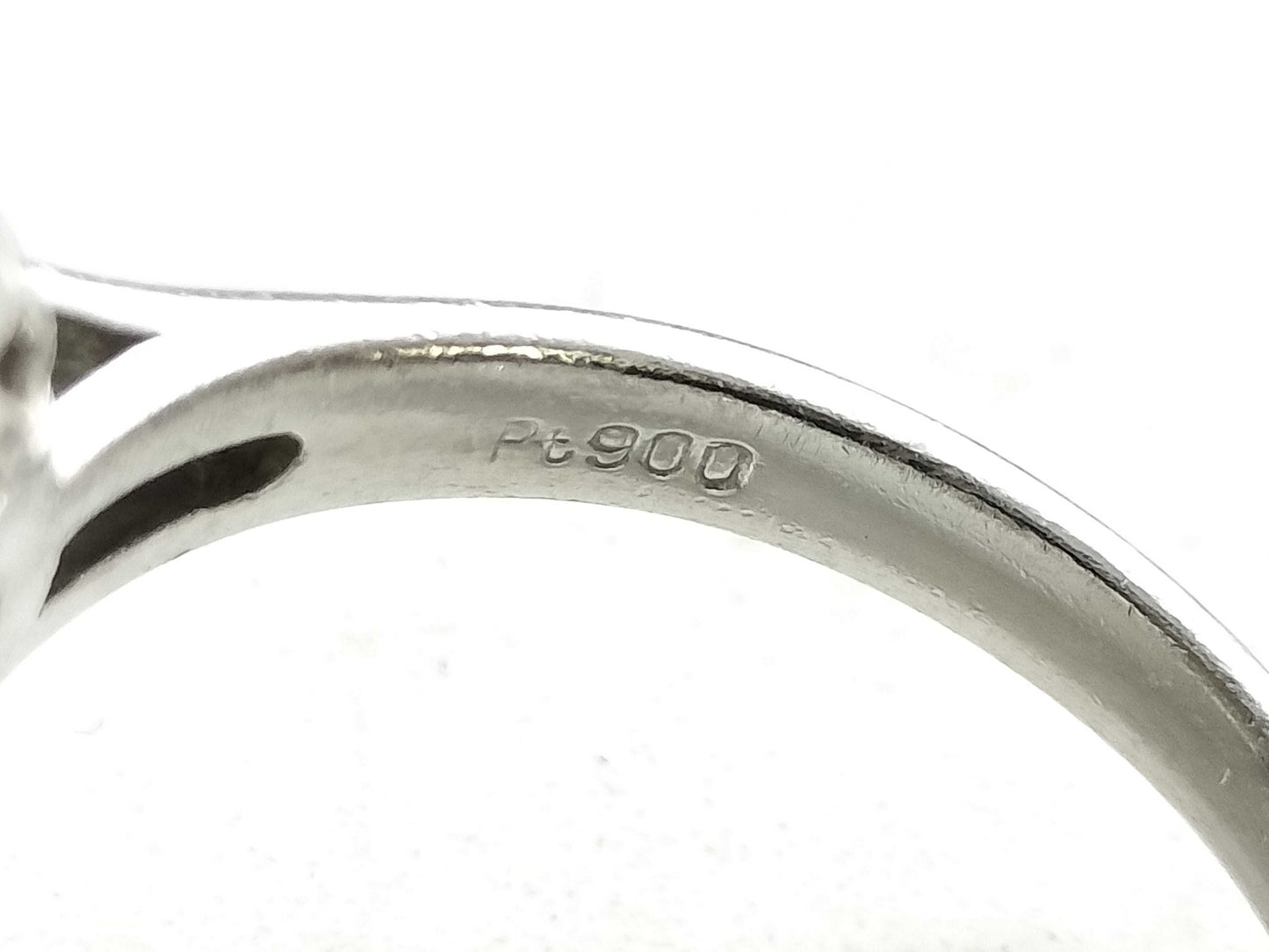 Jade 4.64ct D0.18ct Pt900 10.3g Ring