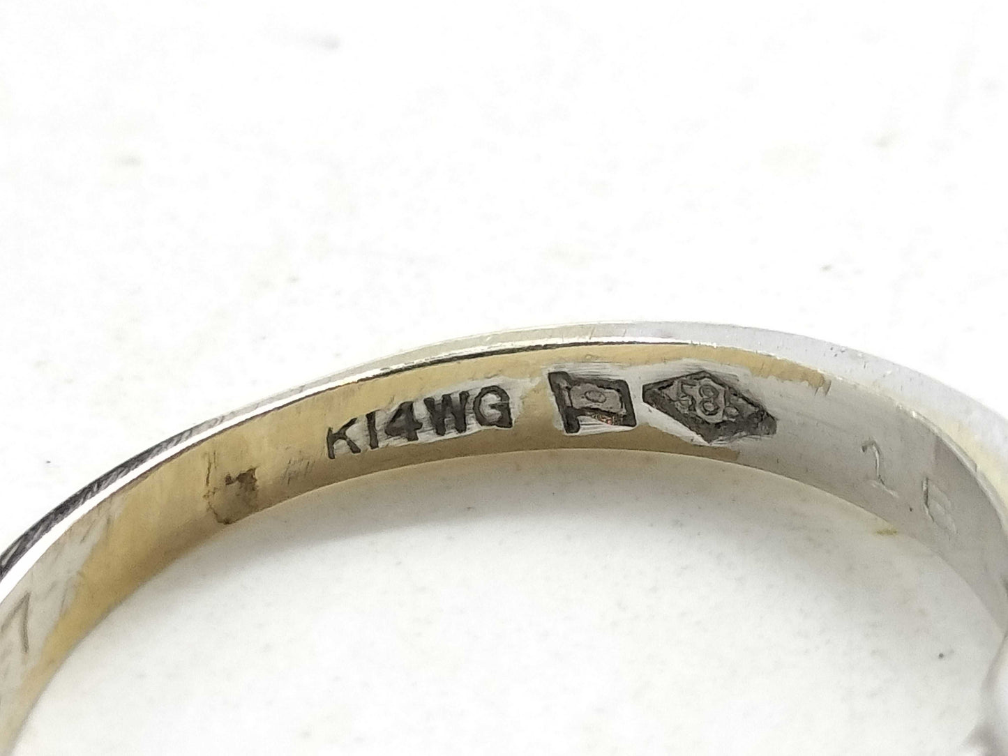 D0.16ct K14WG 3.3g Ring