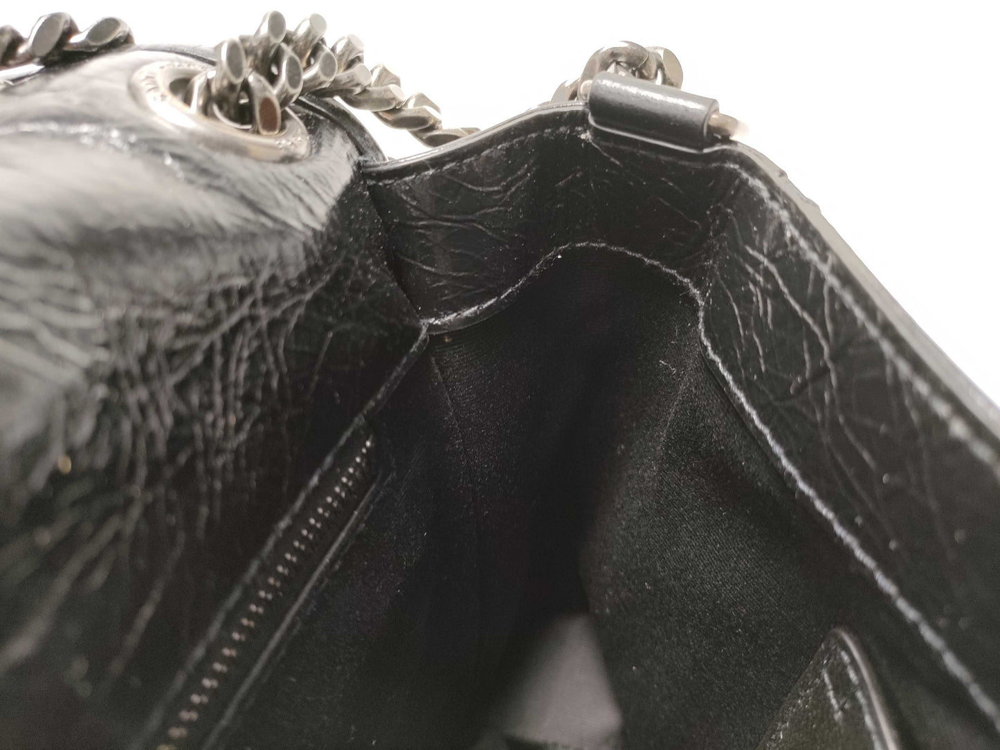SAINT LAURENT V-stitch shoulder bag