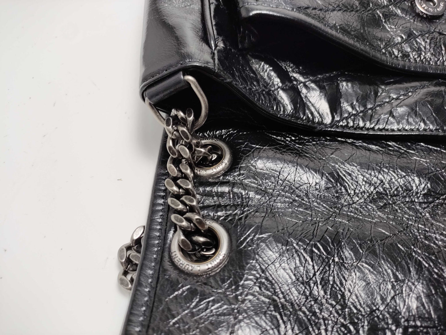 SAINT LAURENT V-stitch shoulder bag