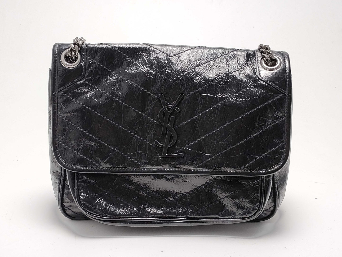 SAINT LAURENT V-stitch shoulder bag