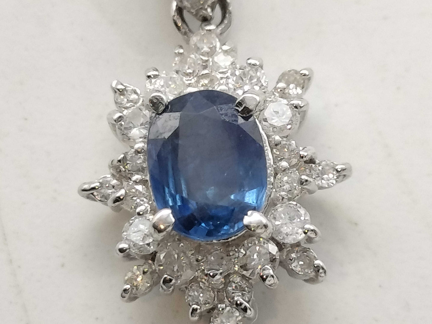 S 0.50ct D 0.30ct PT900 2.1g Pendant Top