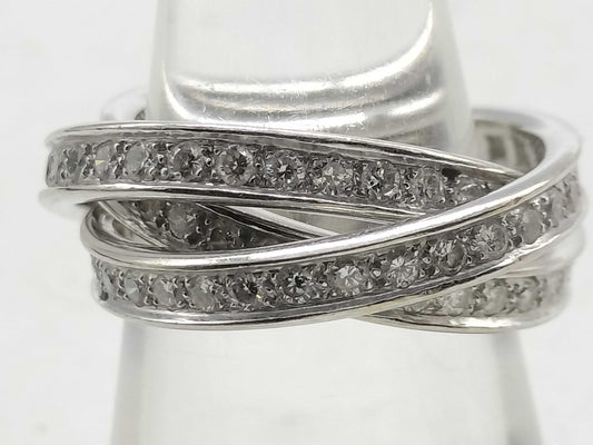 Cartier Trinity #52 Diamond WG 750 9.7g Ring
