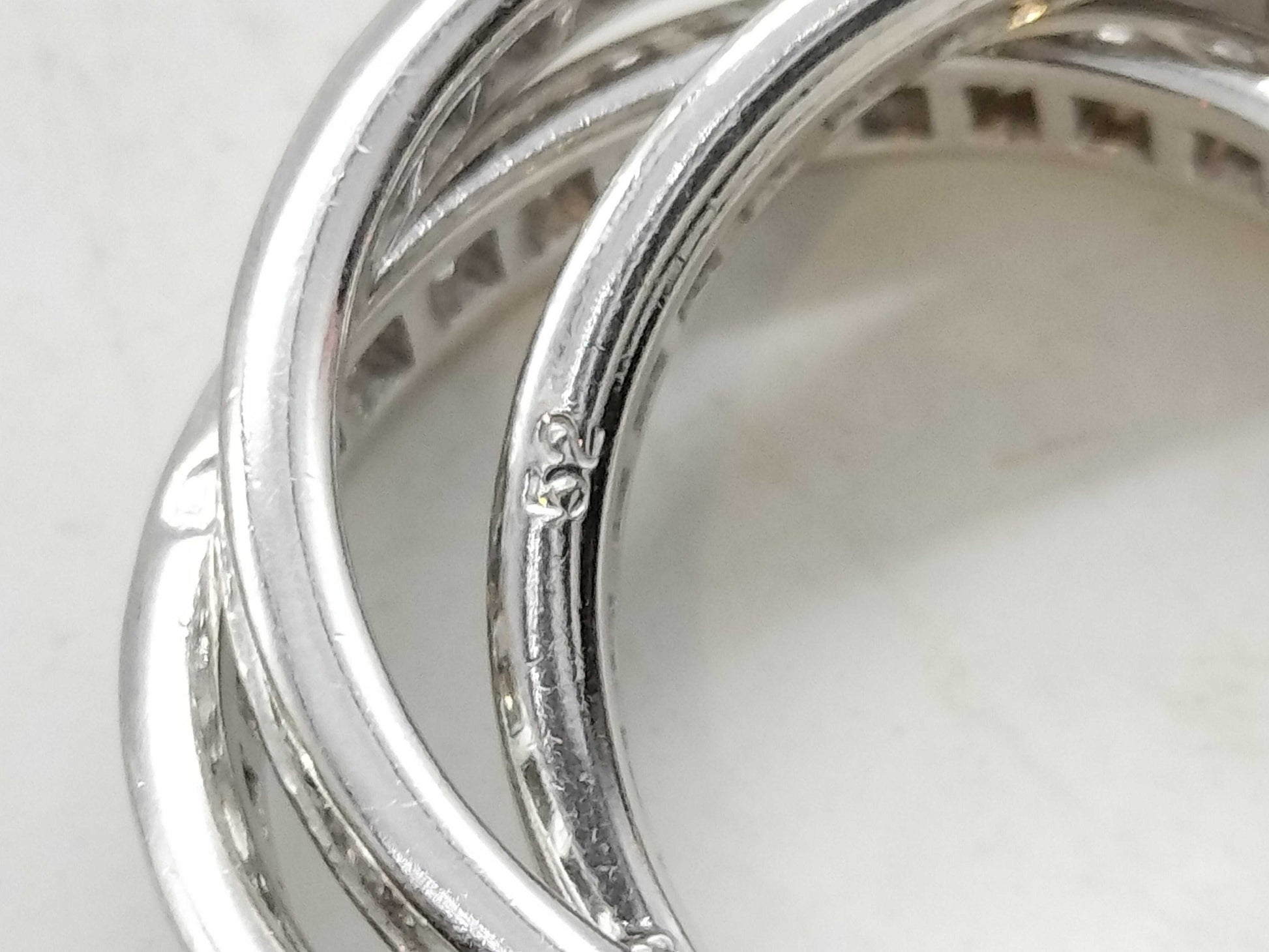 Cartier Trinity #52 Diamond WG 750 9.7g Ring