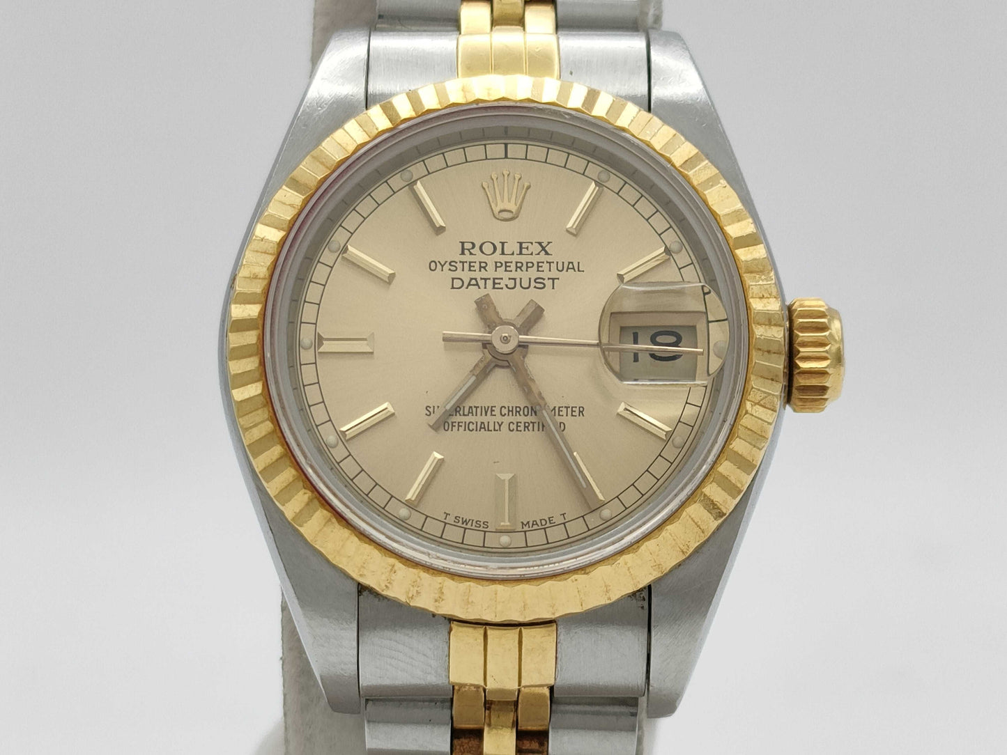 ROLEX 69173 L333272 Champagne Dial Women's Watch