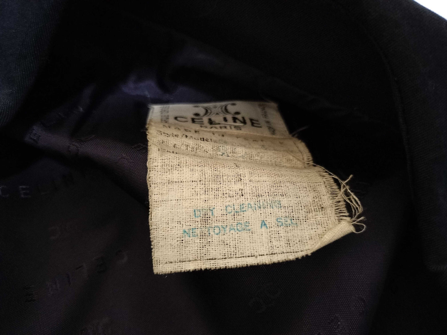 CELINE Trench Coat/Gold Button Coat