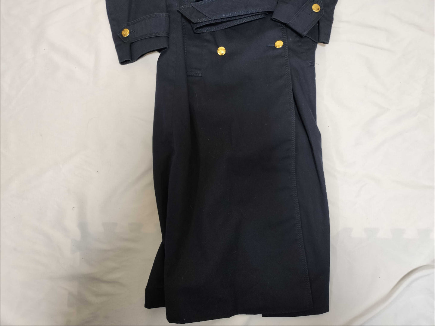 CELINE Trench Coat/Gold Button Coat
