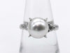 Pearl diameter: approx. 9.4mm, D0.33ct, PT900, 6.3g, Ring