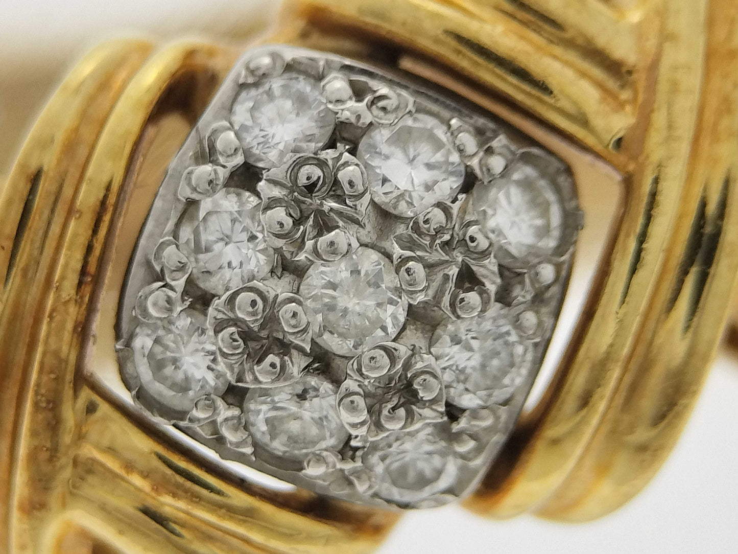 D0.50ct K18/Pt900 9.6g Ring