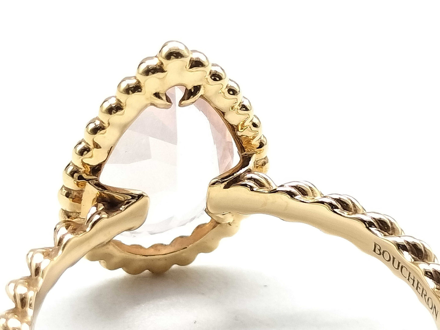 BOUCHERON Serpent Bohème #53 Quartz PG Au750 2.4g Ring