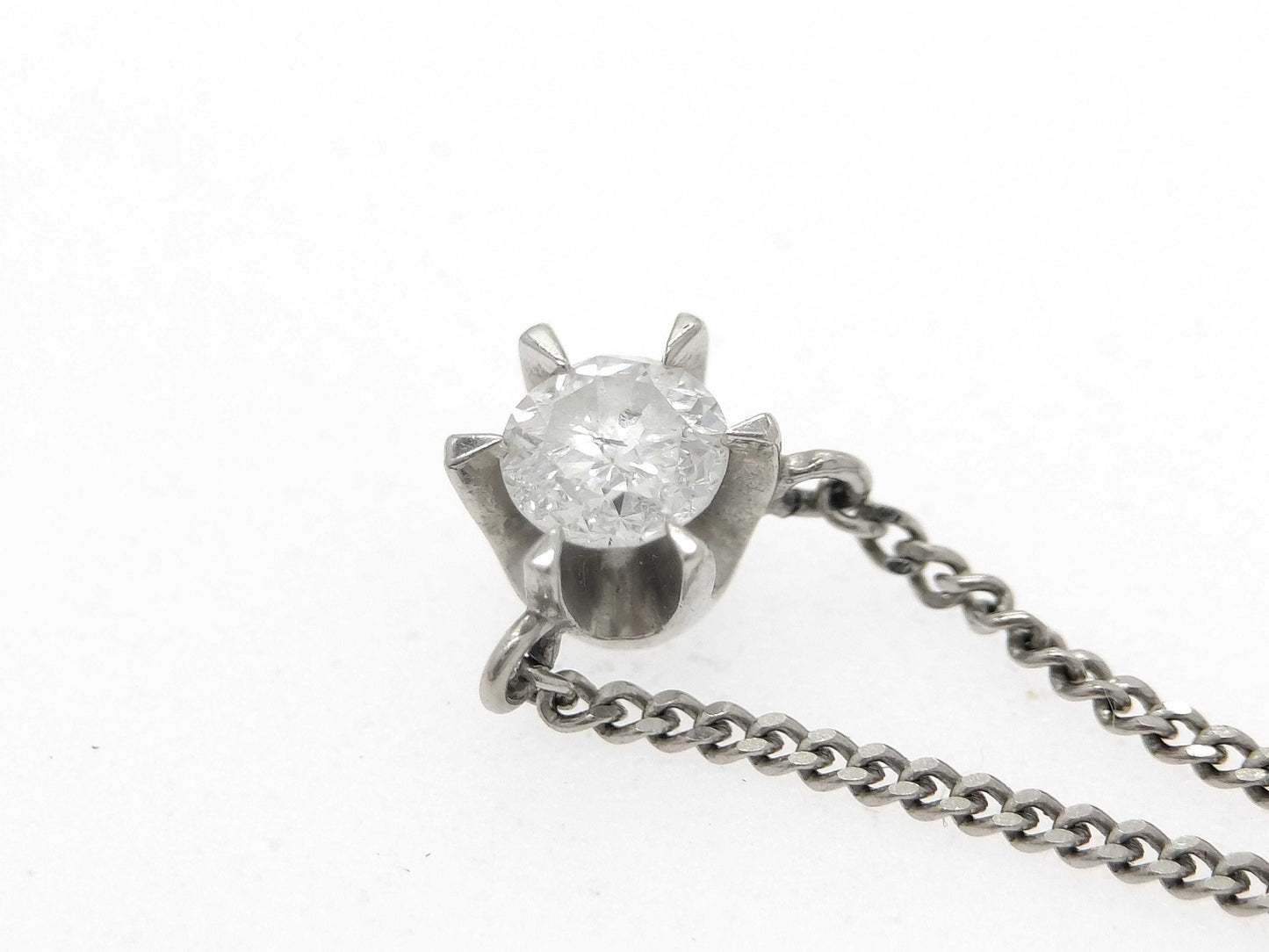 D0.20ct Pt850 2.7g Necklace