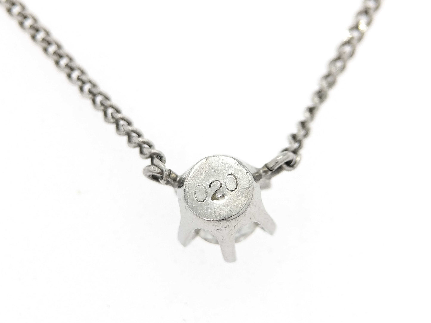 D0.20ct Pt850 2.7g Necklace