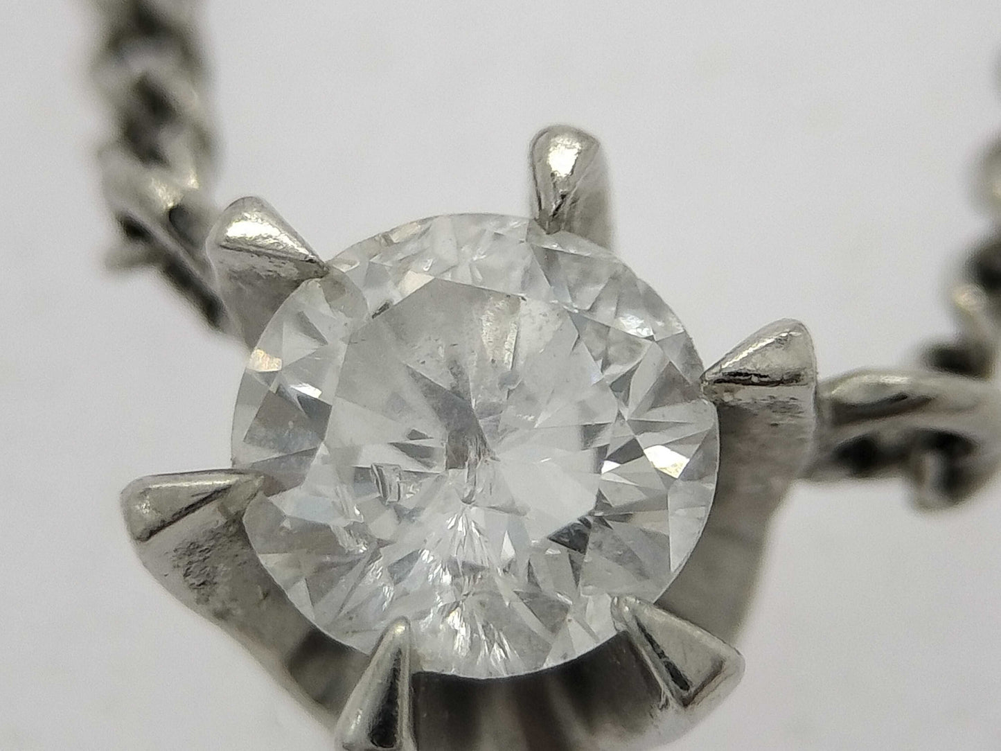 D0.20ct Pt850 2.7g Necklace