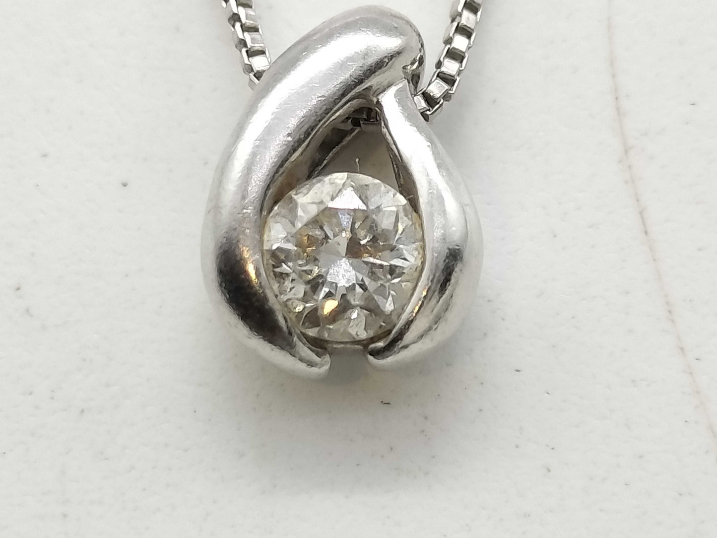 D0.214ct Pt900/Pt850 2.8g Necklace