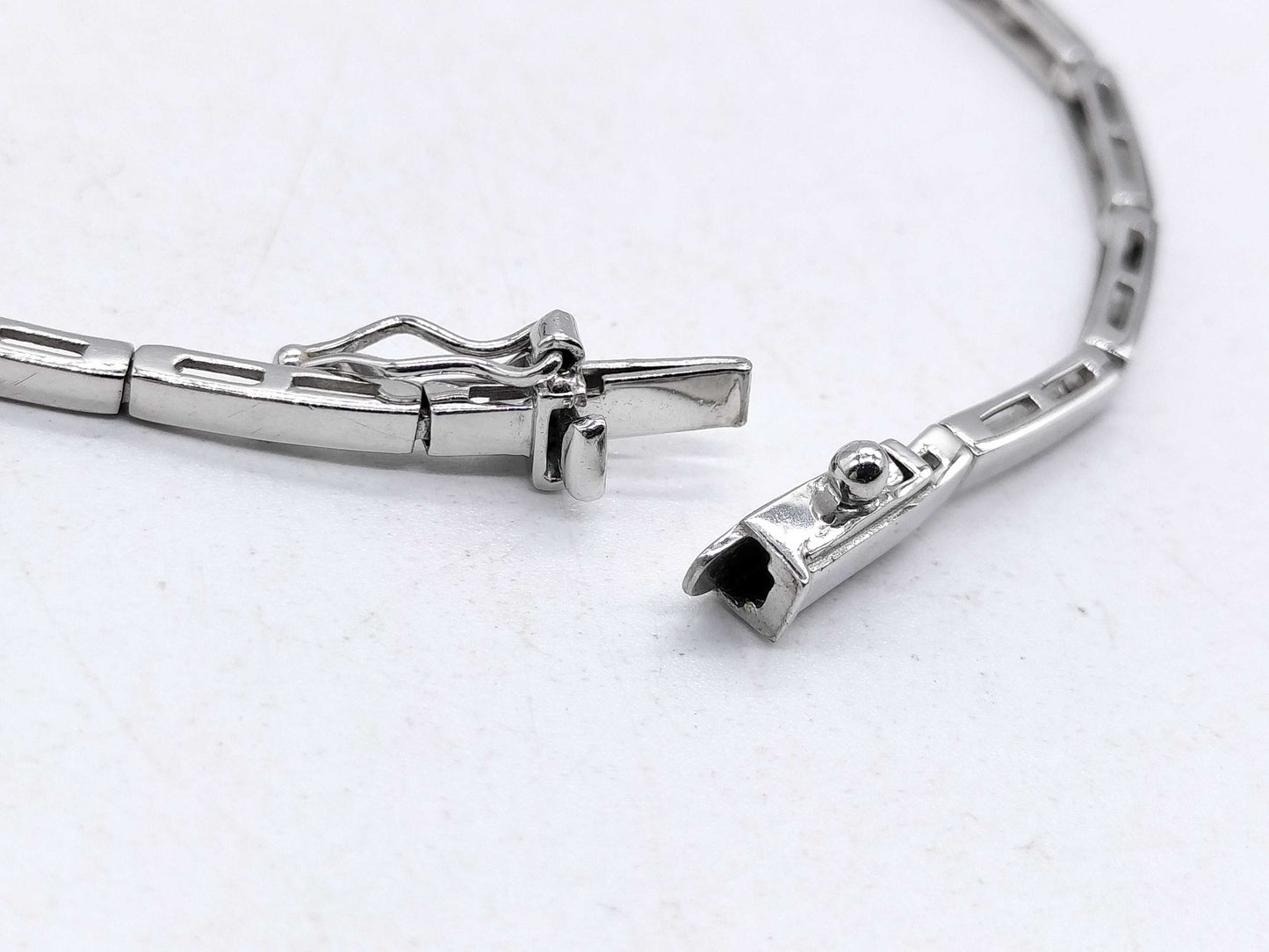 D0.18ct K18WG 6.7g Bracelet/Bangle