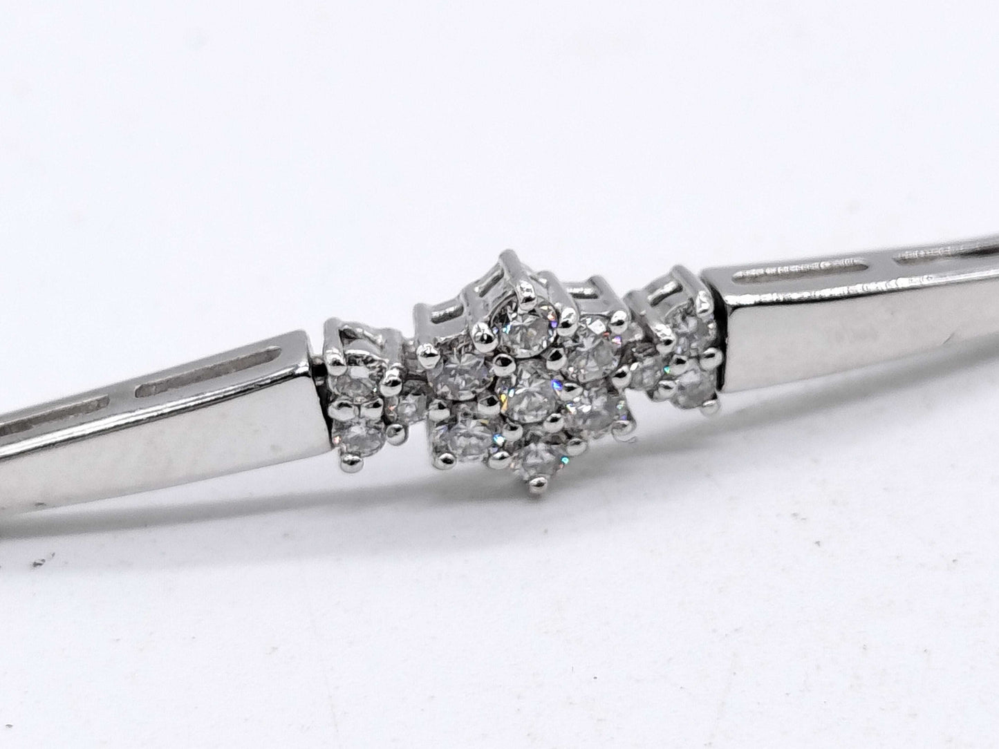D0.18ct K18WG 6.7g Bracelet/Bangle