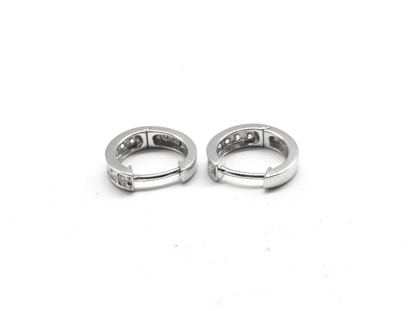 D0.14ct/0.14ct K18WG 2.3g Earrings