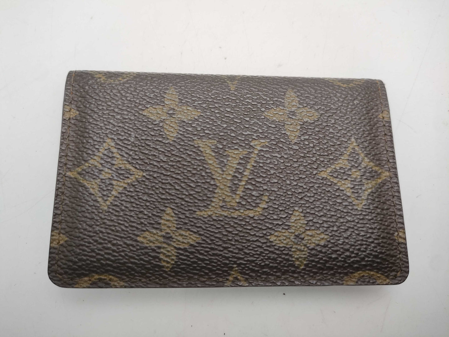 LOUIS VUITTON Monogram Bifold Business Card Case, Made in 1989, Card Case, Pass Case, Business Card Case