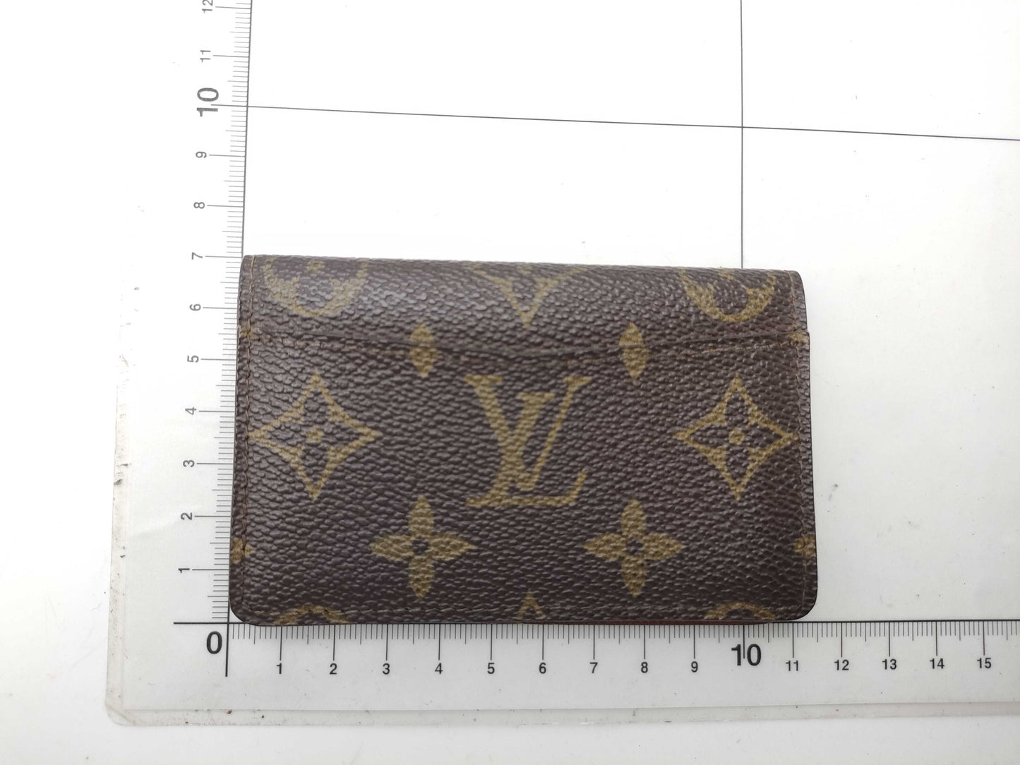 LOUIS VUITTON Monogram Bifold Business Card Case, Made in 1989, Card Case, Pass Case, Business Card Case