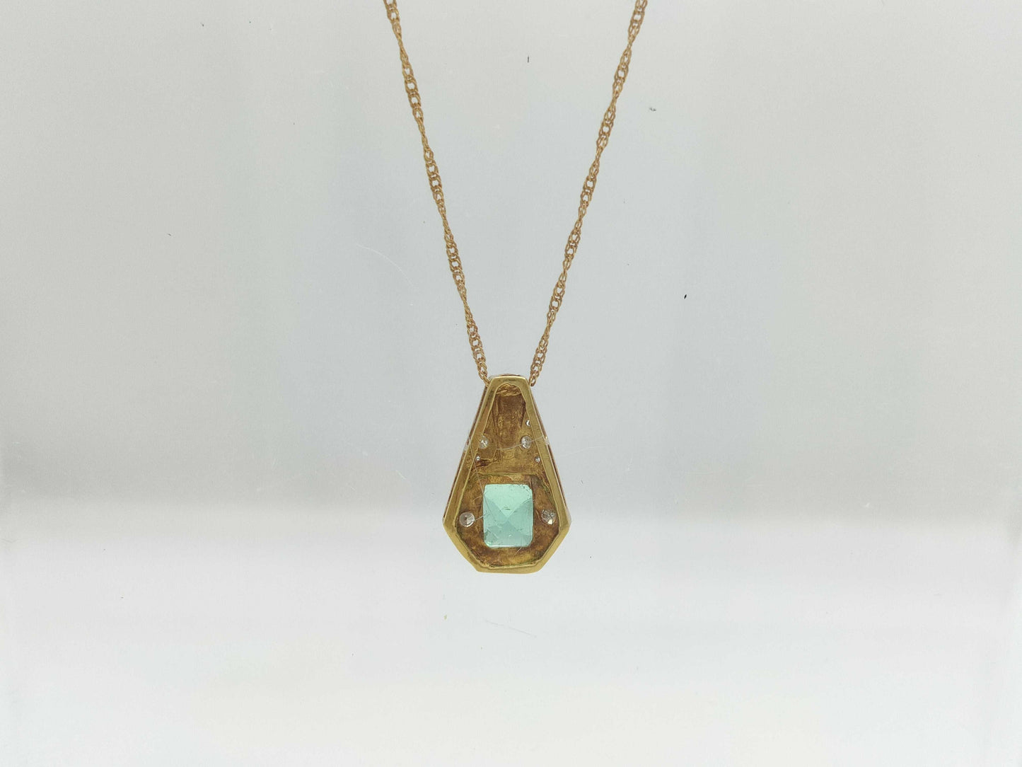 E0.75ct D0.40ct K18 2.5g Necklace