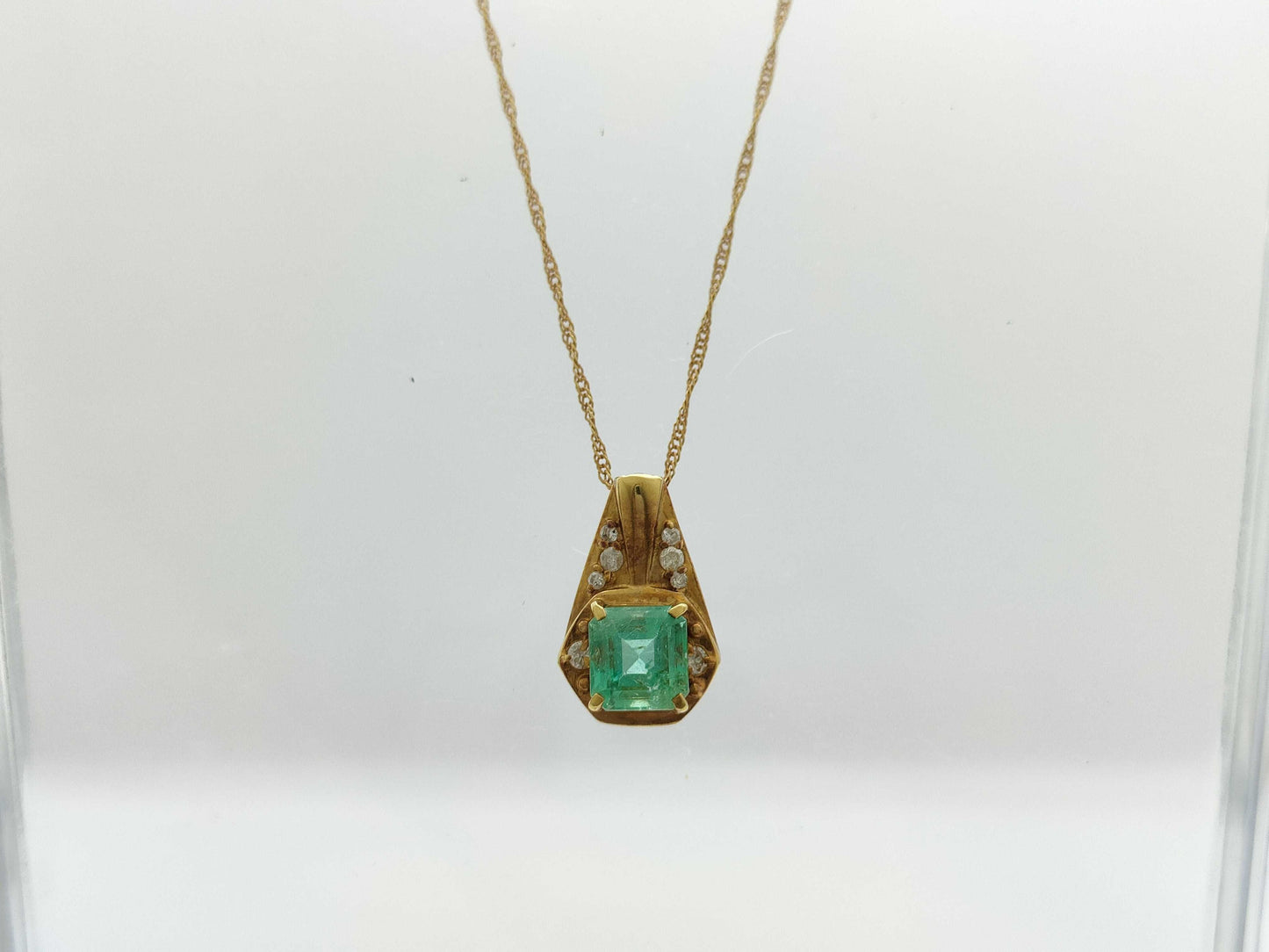 E0.75ct D0.40ct K18 2.5g Necklace