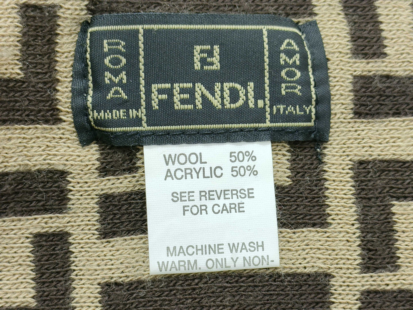 FENDI Zucca pattern scarf