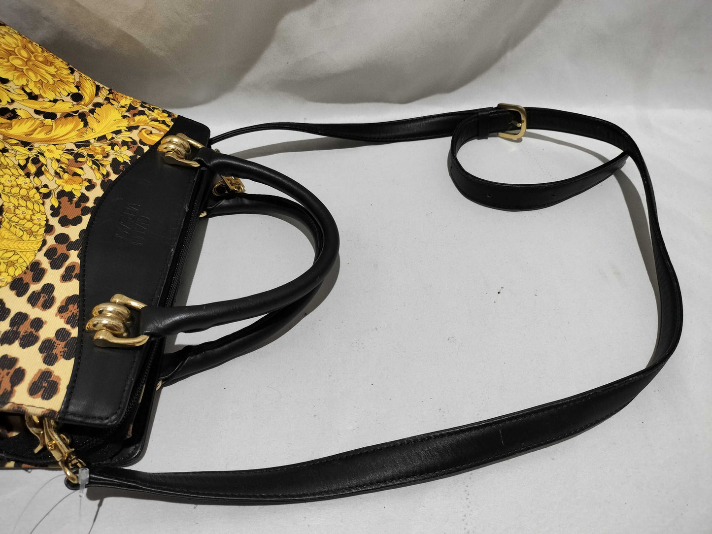 VERSACE Leopard Print Handbag Shoulder Bag