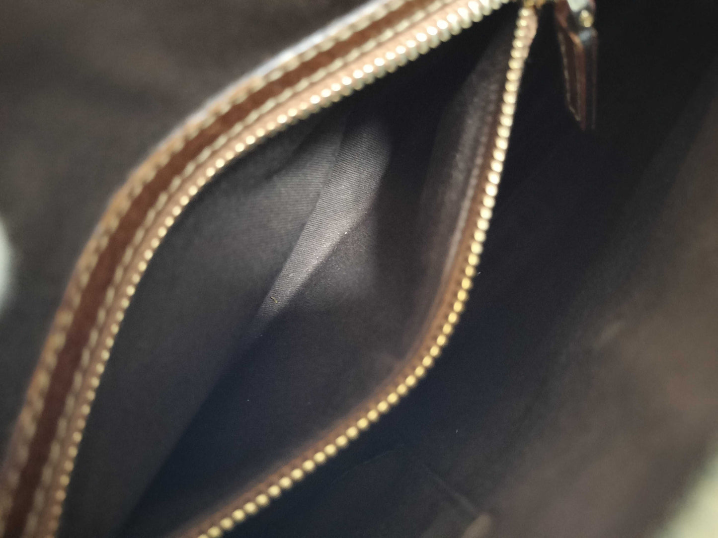 GUCCI Bamboo Canvas Handbag