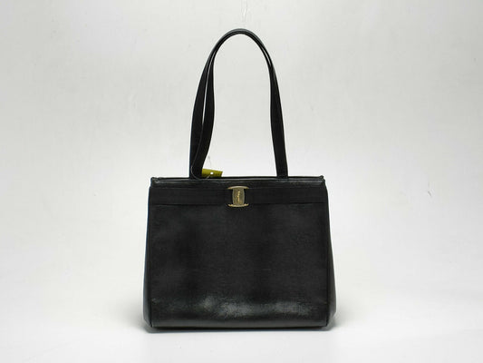 Salvatore Ferragamo Vara Embossed Handbag Handbag