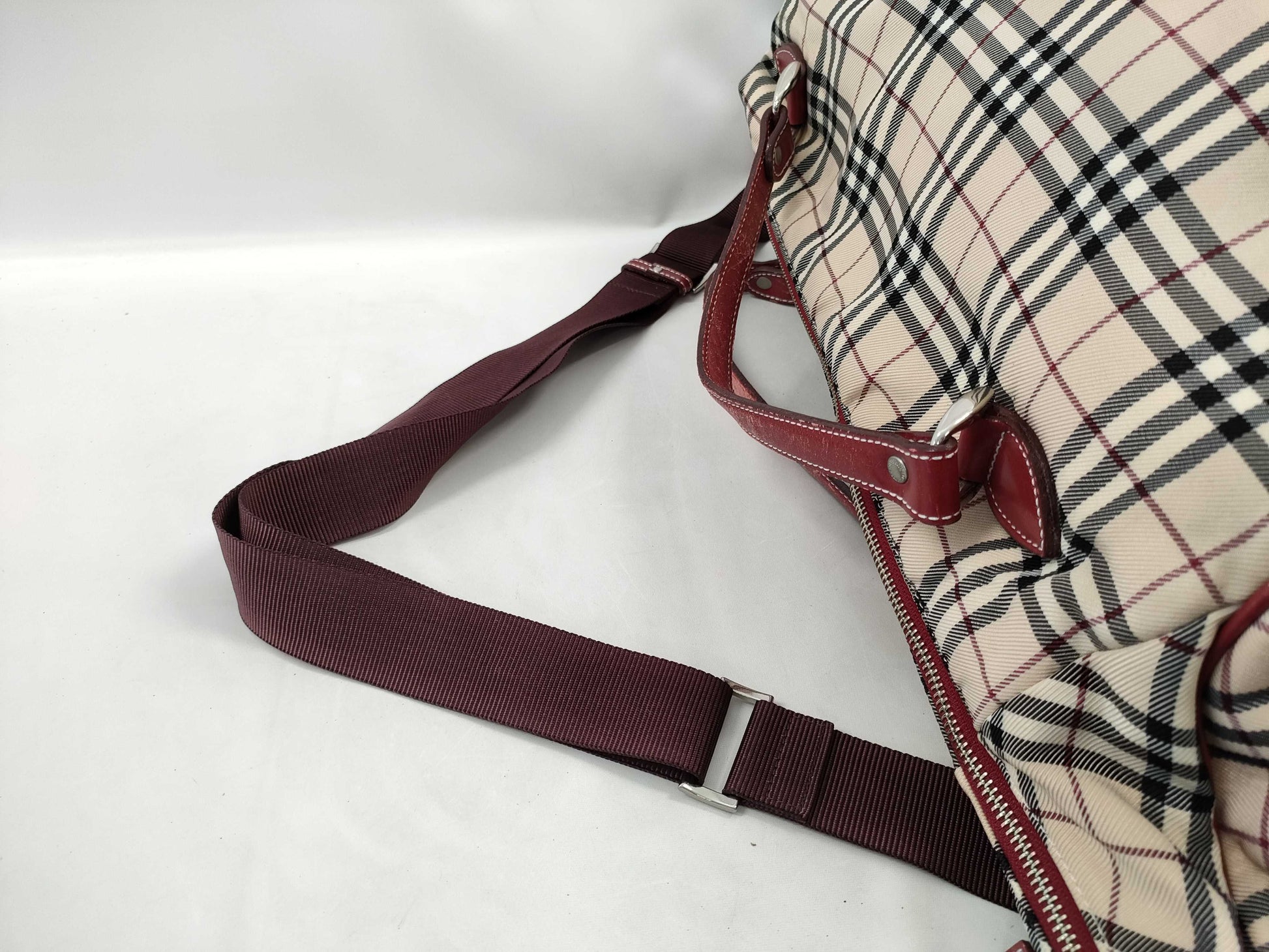 BURBERRY Blue Boston Bag Boston Bag