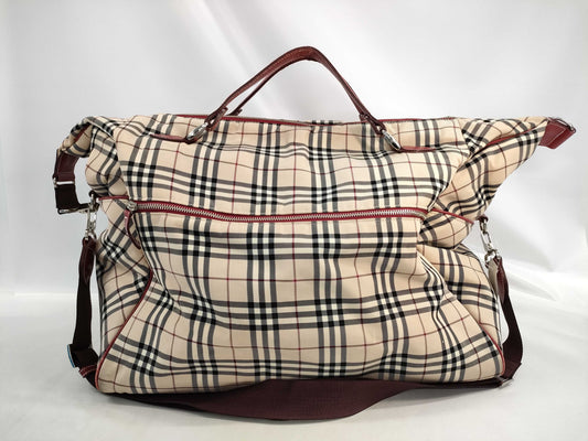 BURBERRY Blue Boston Bag Boston Bag