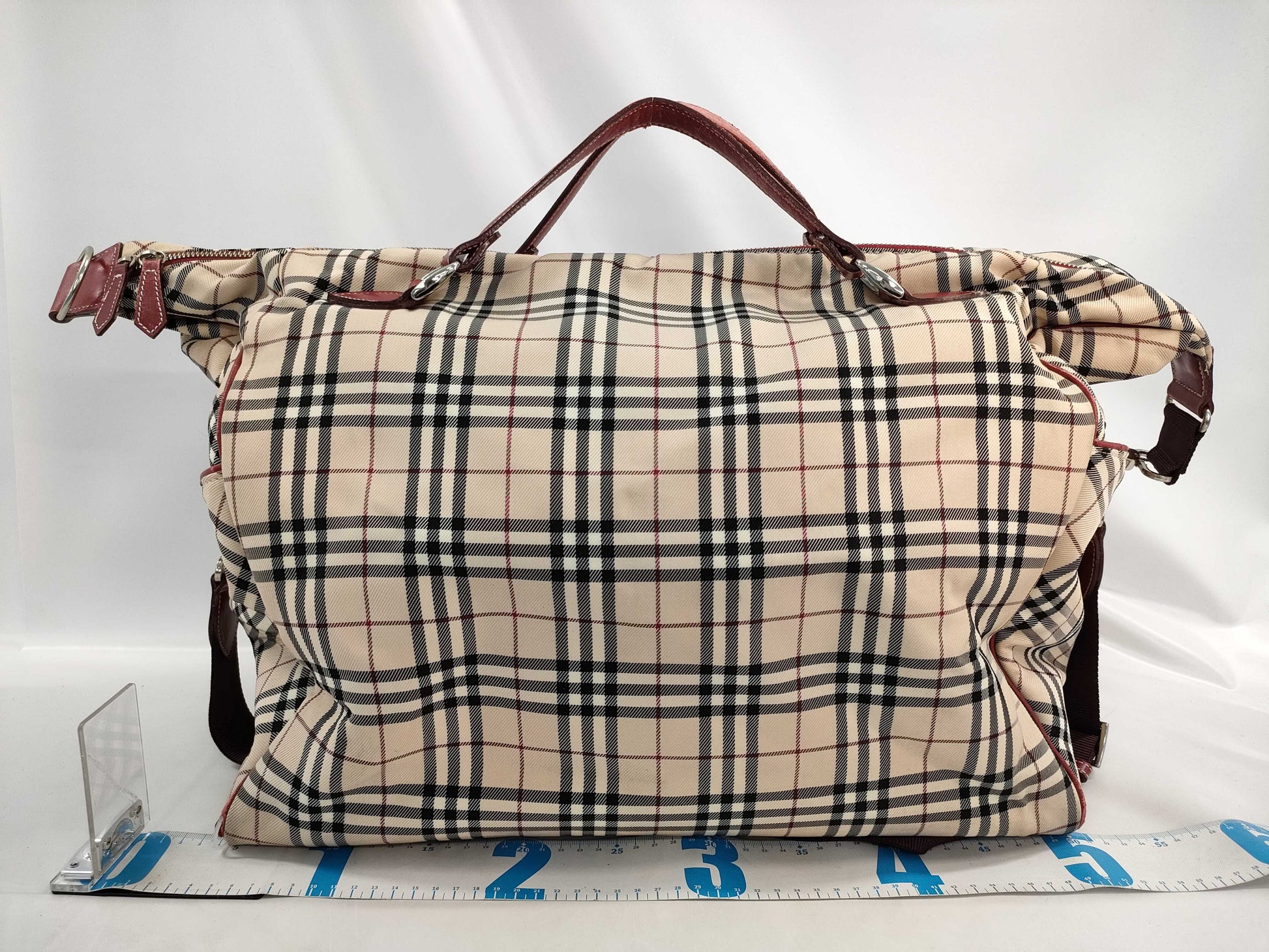 BURBERRY Blue Boston Bag Boston Bag