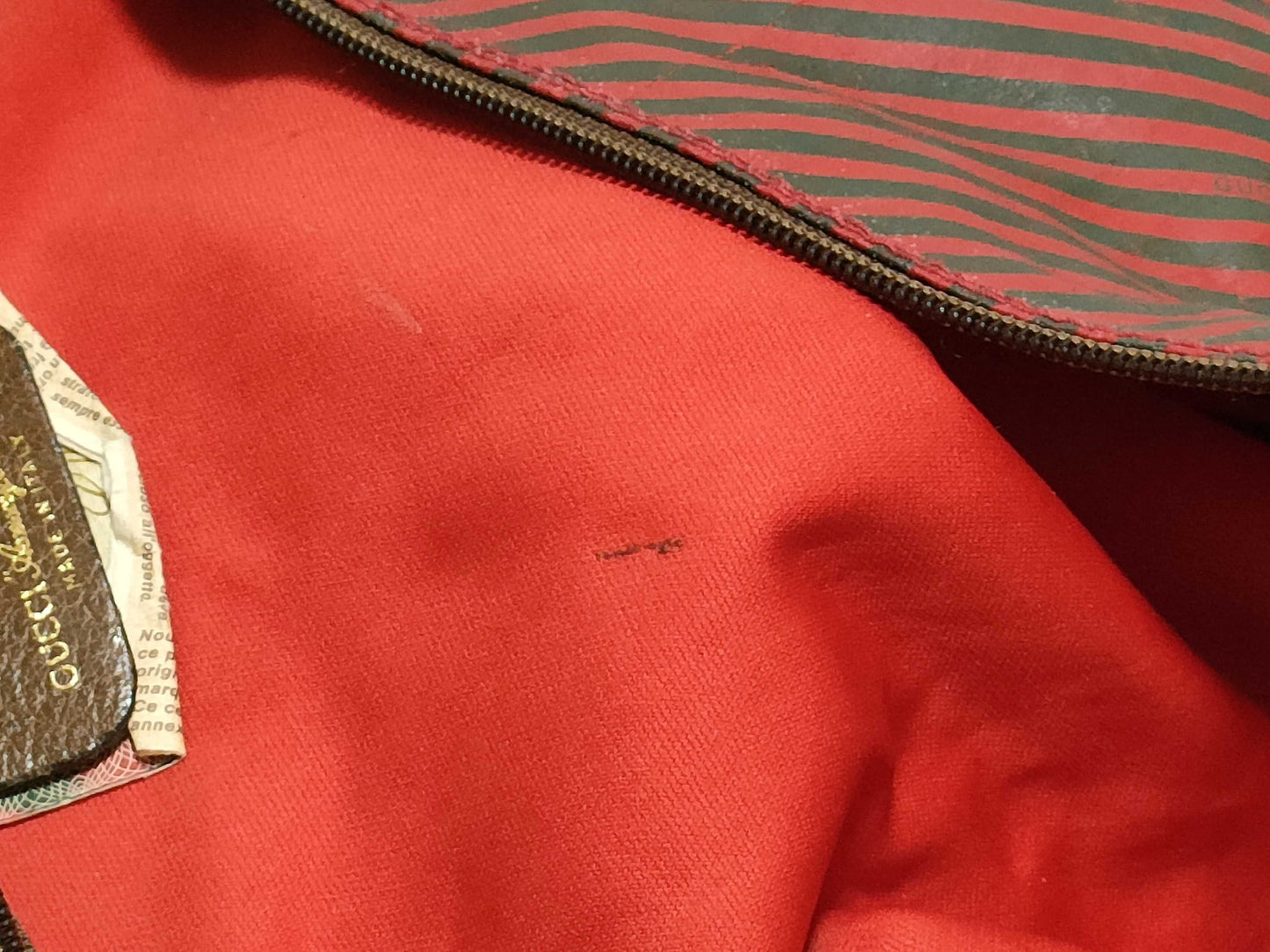 GUCCI Old Gucci Regate Line Tote Bag