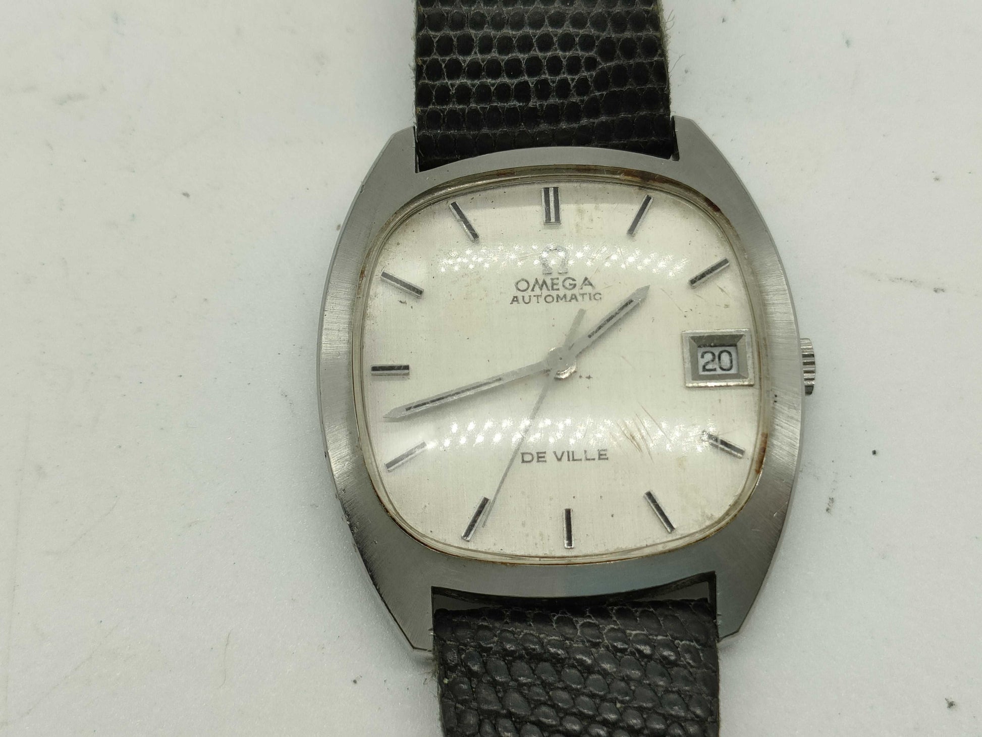 OMEGA De Ville Automatic Square Silver Boys' Watch