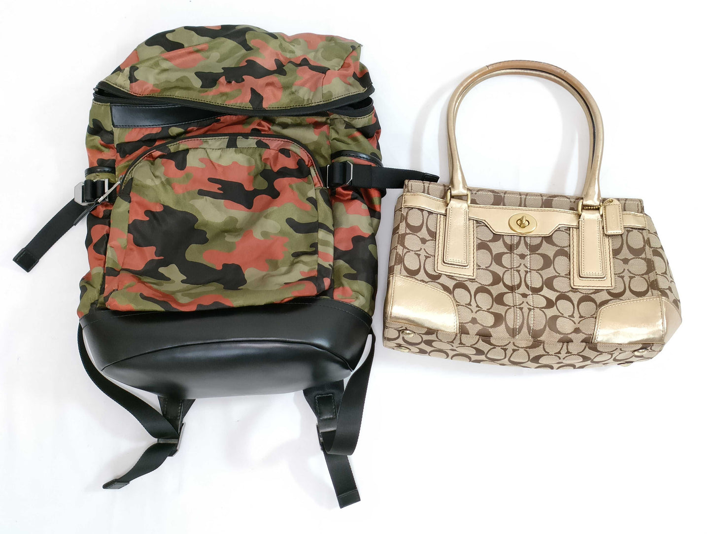 COACH Signature Coach 11062/Michael Kors Camouflage Backpack Handbag