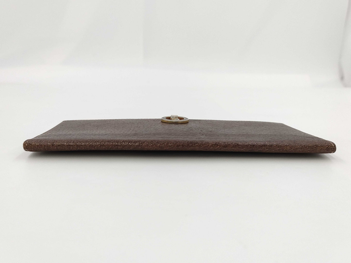 (10463_0057) GUCCI Old Leather Long Wallet Brown Wallet