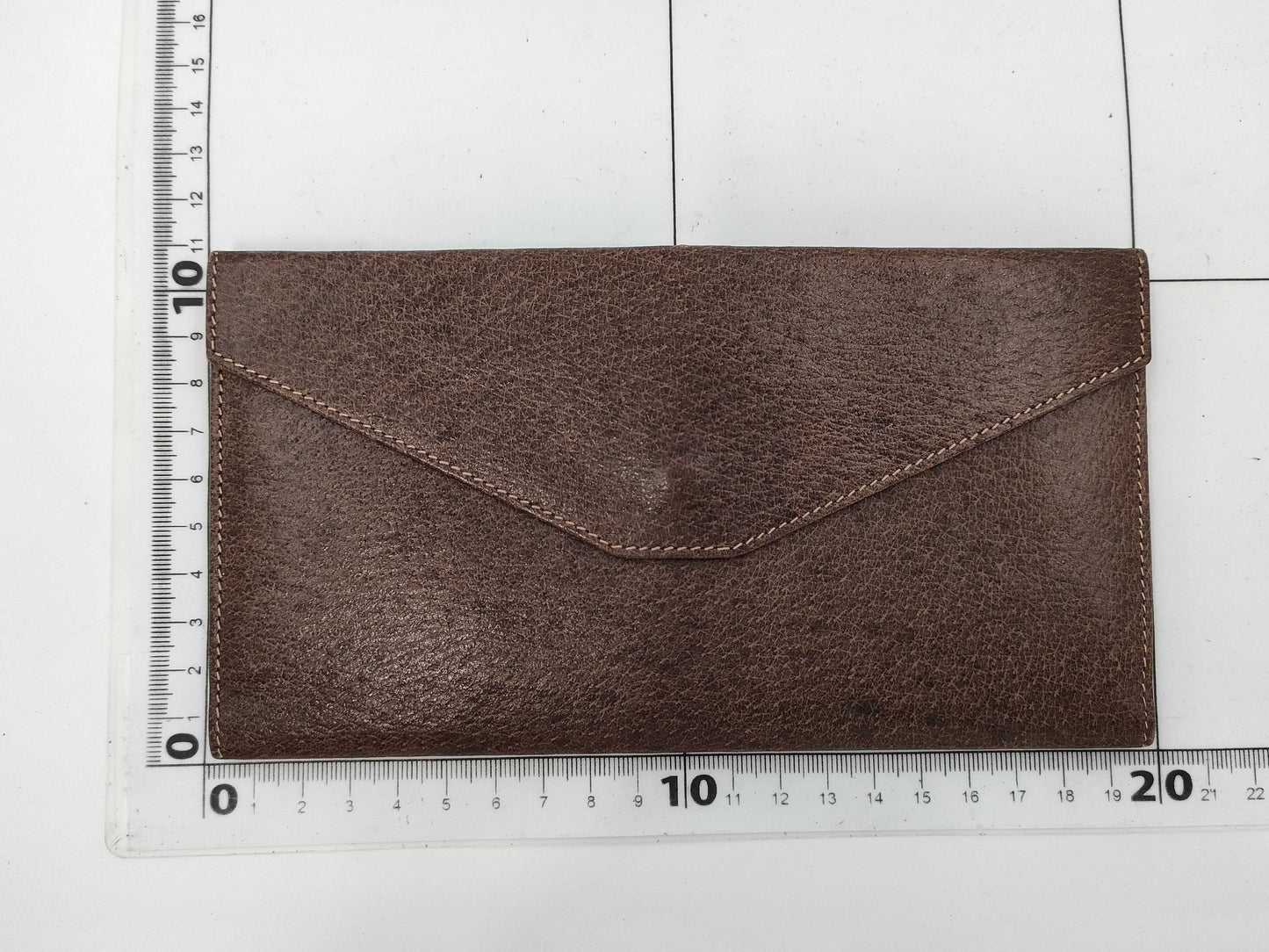 (10463_0057) GUCCI Old Leather Long Wallet Brown Wallet