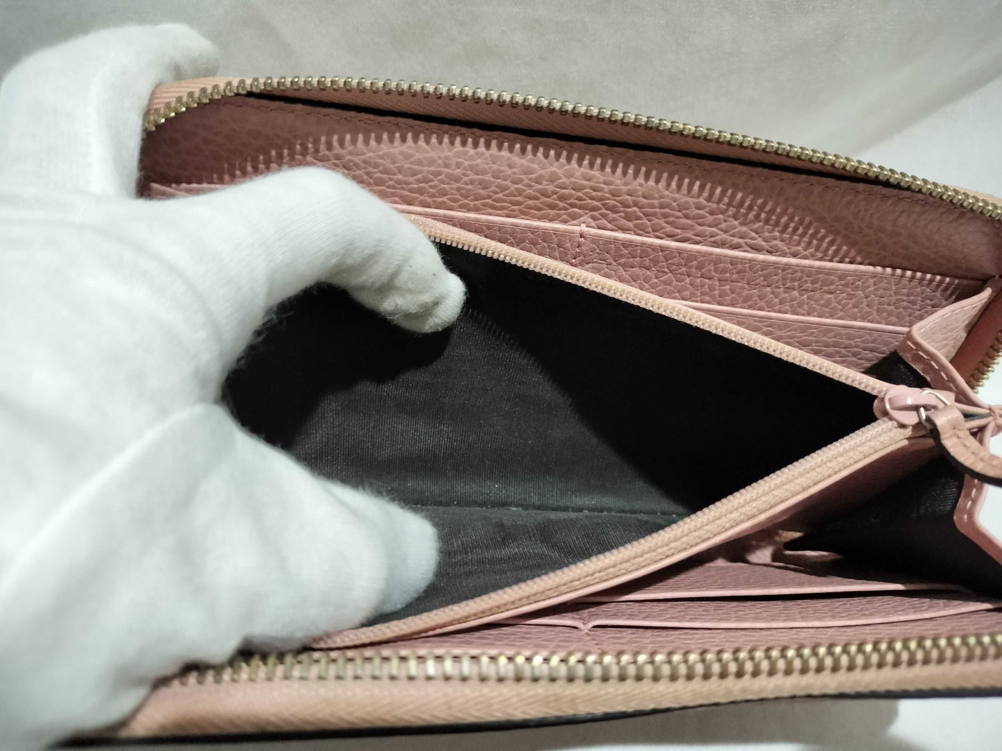 (10463_0062) GUCCI 449347/2067 Round Zip Long Wallet Wallet