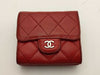 CHANEL Lambskin Matelasse Double Hook Wallet