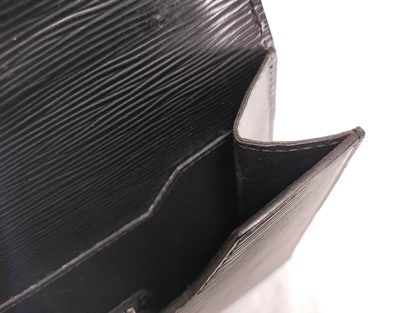 LOUIS VUITTON Epi briefcase black business bag