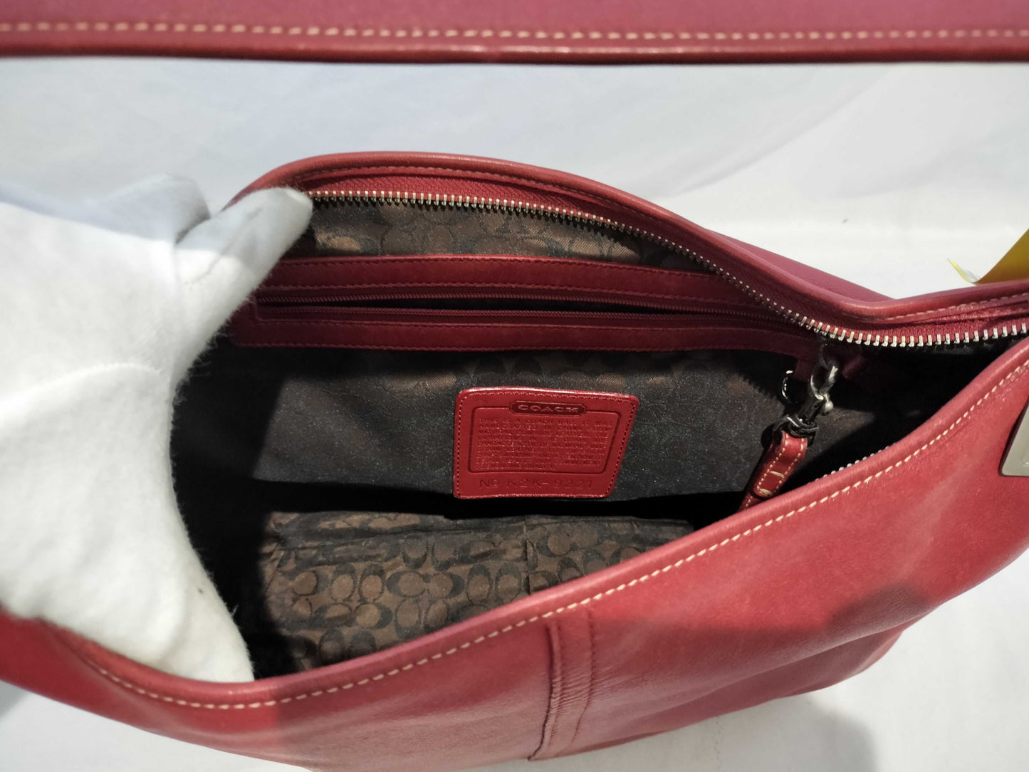 COACH Old Coach/9221/One Shoulder/Red Shoulder Bag