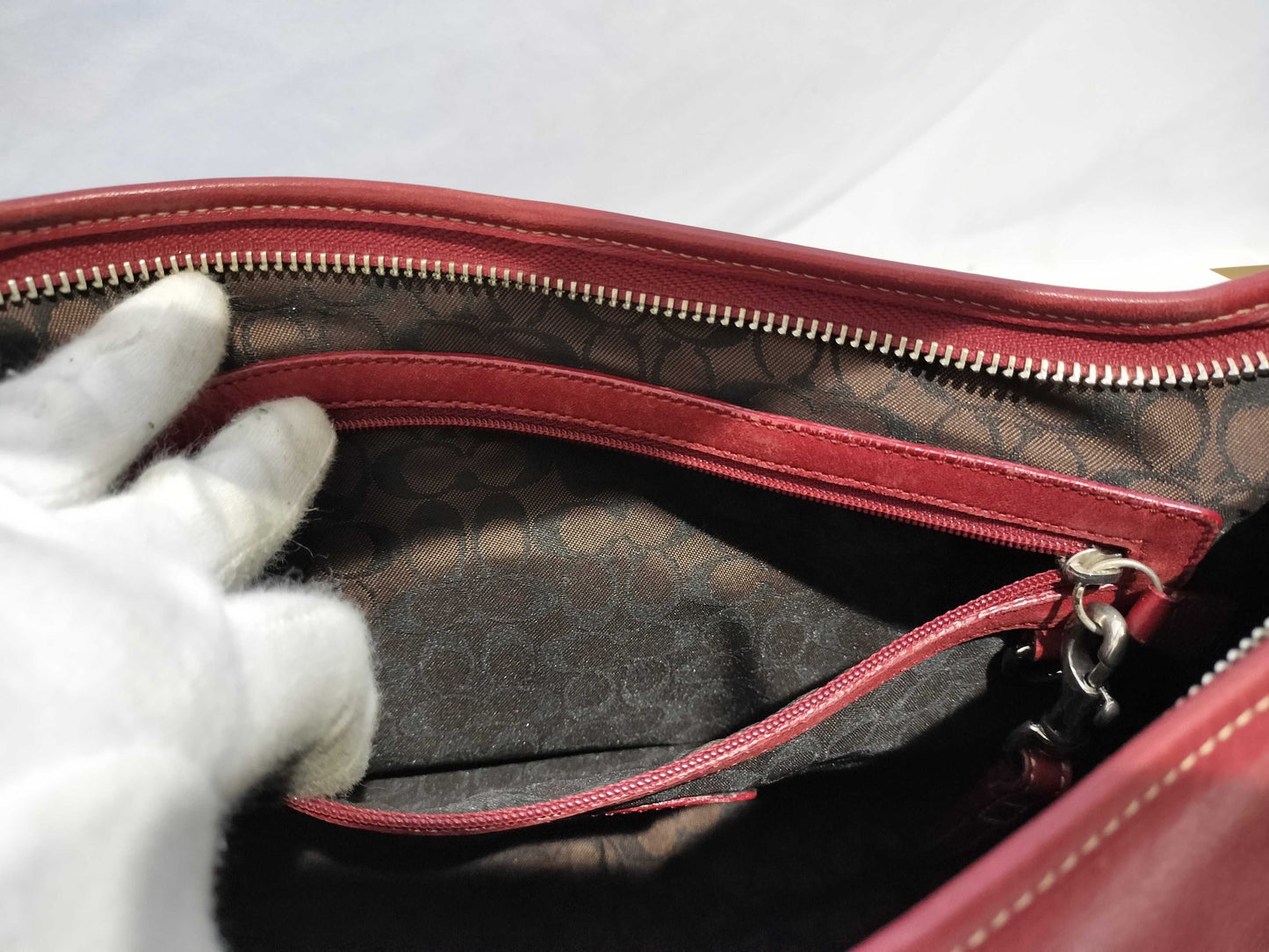 COACH Old Coach/9221/One Shoulder/Red Shoulder Bag