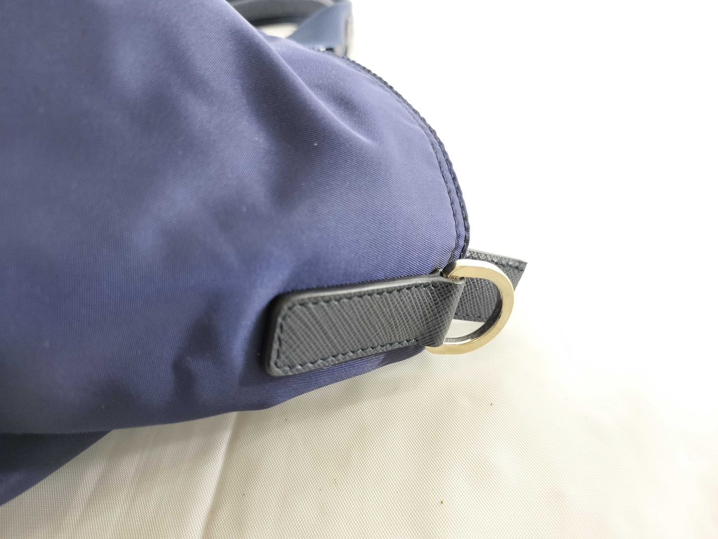 PRADA Nylon 2-way Shoulder Bag, Navy, 1BG093