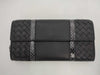 (10461_0267)▼BOTTEGA VENETA Intrecciato Flap Leather x Python Long Wallet Wallet